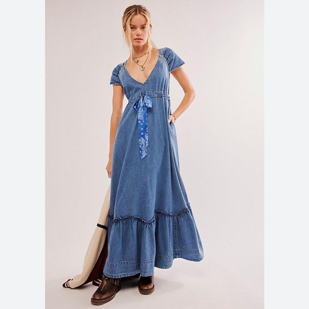 Free People Roucha Maxi Dress Size Medium